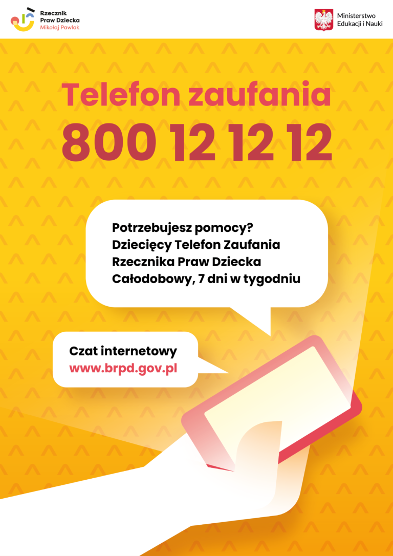 Read more about the article Zmiana numeru telefonu zaufania dla dzieci i młodzieży na 800-12-12-12