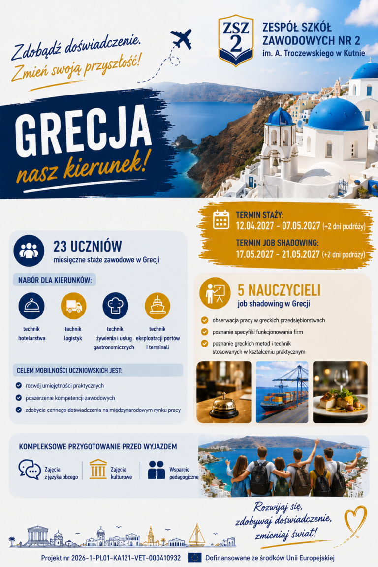 Read more about the article REKRUTACJA ERASMUS +